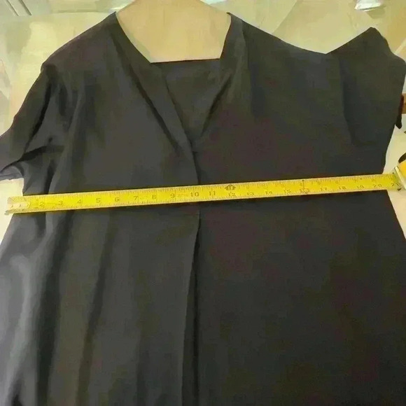 Dark Blue V-Neck Blouse (Size XL) - Picture 5 of 6